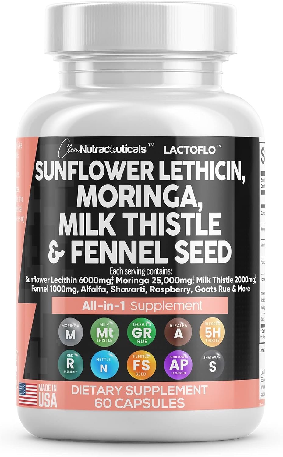 Clean Nutraceuticals Sunflower Lecithin 6000mg Lactation Supplement Review